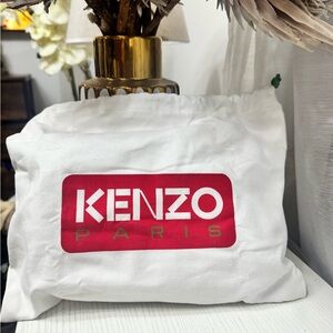 Kenzo White Bag with Red Logo